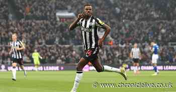 Newcastle star Alexander Isak was not at home when burglars raided his Darras Hall home