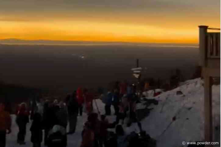 Skiers Glimpse Total Eclipse At Jay Peak Resort, Vermont