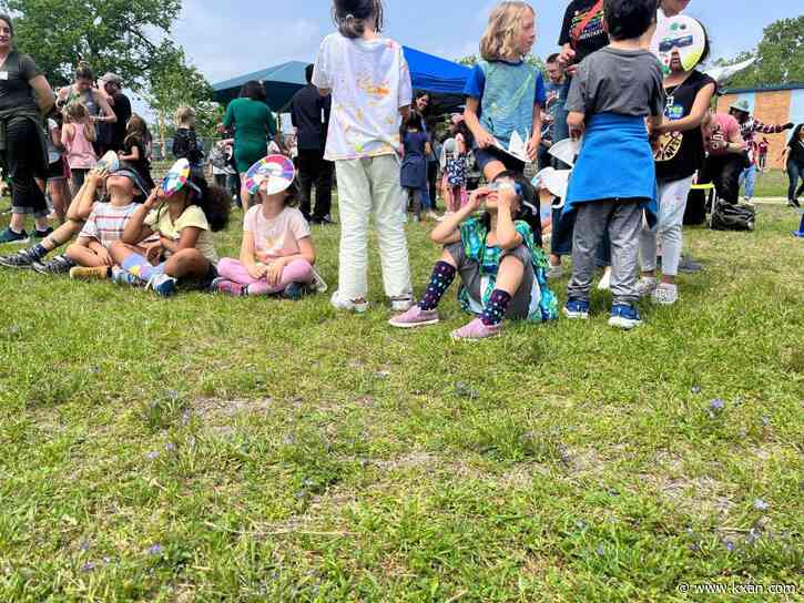 Austin ISD parents, students share once in a lifetime moment during a solar eclipse