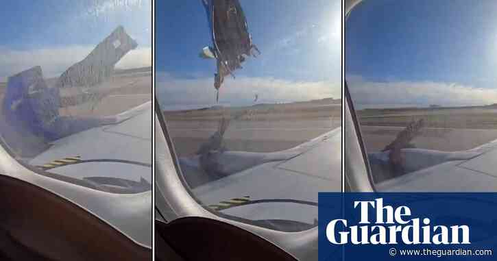Engine cowling on Southwest Airlines Boeing plane falls off during take-off – video