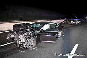 Autobahn fünf Stunden gesperrt: Zwei Unfälle mit sechs Autos und vier Verletzten