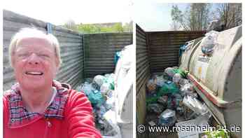 Wenn der Plastikmüll nicht abgeholt wird: Übervolle Container sorgen in Rosenheim für Ärger