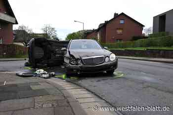 Löhne: Skoda überschlägt sich auf Oeynhausener Straße