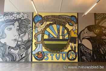 STVV, bloesems en Sint-Truiden verenigd in één muurschildering op Stayen