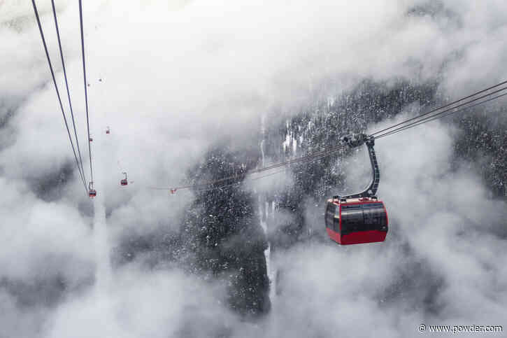 Whistler Reporting Fresh Snow Up Top