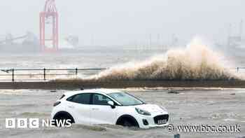 Floods and travel disruption as high tides hit