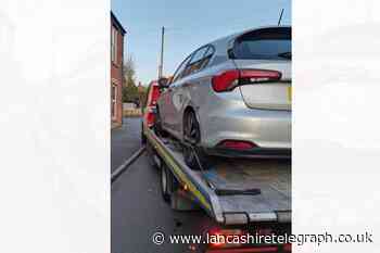 Car seized in Longridge as checks show no insurance or MOT