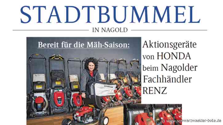 Anzeige: Aktionsgeräte von HONDA beim Nagolder Fachhändler RENZ