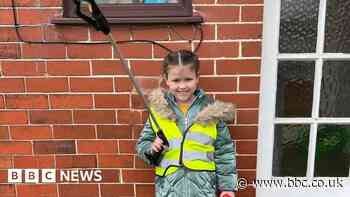 Girl, 7, on mission to clear the streets of litter