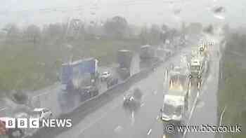 Man arrested after woman killed in M6 crash