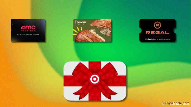 Grab a $50 gift card to Panera Bread, AMC, or Regal Cinemas and get a free $10 Target gift card