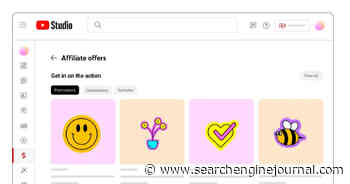 YouTube’s ‘Affiliate Hub’ Offers A New Way For Channels To Make Money via @sejournal, @MattGSouthern