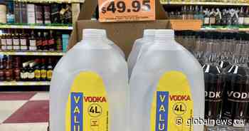 Alberta won’t impose floor prices on alcohol after 4-litre vodka jug controversy