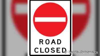 Temporary road closure on busy Barrie street
