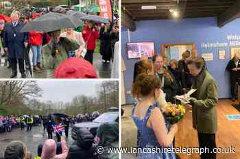 Princess Anne receives right royal welcome to Helmshore and Trawden