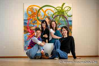 Genkse kunstenaars maken tijdens vernissage een groot werk samen met bezoekers