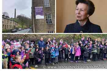 Princess Anne in Helmshore and Trawden - as it happened