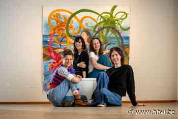 Genkse kunstenaars maken tijdens vernissage een groot werk samen met bezoekers