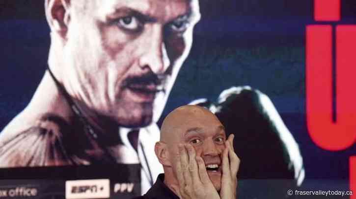 Fury says Usyk won’t overcome size difference in the fight to crown the undisputed heavyweight champ