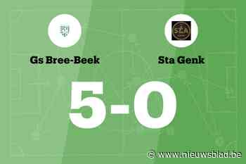 Wedstrijd tussen GS Bree-Beek B en STA Genk eindigt in forfaitscore