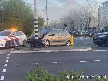 Flink eenzijdig ongeval op Azielaan