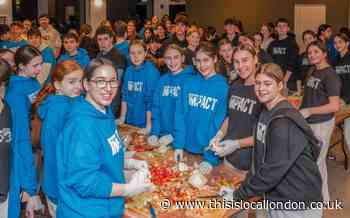 Project Impact Hendon youth kitchen Chief Rabbi's visit