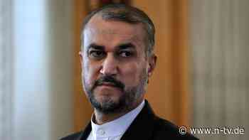 "Alle Leitungen laufen heiß": Baerbock mahnt iranischen Amtskollegen zur Zurückhaltung