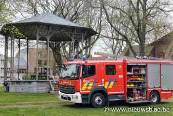 Brandweer rukt uit voor brandende vuilnisbak in stadspark