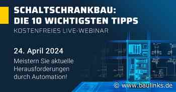 Webinar: Im Schaltanlagenbau Zeit und Kosten sparen