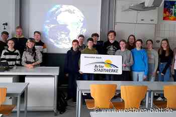 Klimaexpedition im Klassenzimmer der Schulen der Brede in Brakel