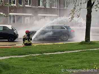 Elektrisch voertuig vat vlam op Zambezilaan
