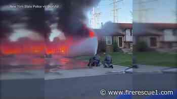 N.Y. trooper relied on earlier firefighter training at blaze