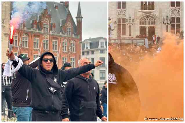 Brugse binnenstad stroomt vol met PAOK-fans, 10-tal bestuurlijk aangehouden: “Andere bedoelingen dan match bijwonen”
