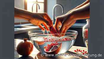 Granatapfel einfach und ohne Sauerei entkernen