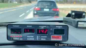 Driver charged with stunt driving for excessive speed on County Road 27