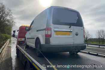 Driver arrested after police pull van over on M55