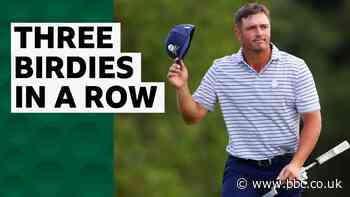 DeChambeau leads after three consecutive birdies