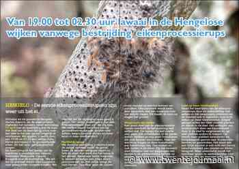 Van 1900 tot 0230 uur lawaai in de Hengelose wijken vanwege bestrijding eikenprocessierups