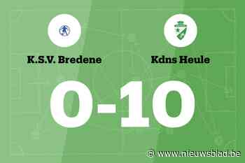 Zege voor KdNS Heule B uit tegen SV Bredene C
