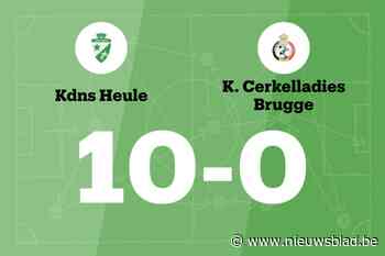 Buitengewoon veel doelpunten bij KdNS Heule tegen Cerkelladies Brugge