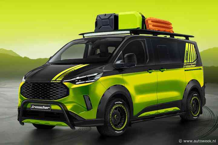 Ford Transit Custom omgetoverd tot heftige camper door Irmscher