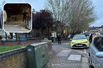 Lavender Place, Ilford shut as crime scene in place