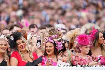 Thrifted finds and handmade hats on display at Aintree Ladies Day