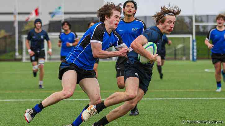 G.W. Graham varsity boys rugby team overpowers R.E. Mountain of Langley