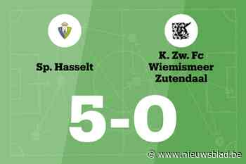 Wedstrijd tussen Sporting Hasselt en Zwaluw Wiemismeer eindigt in forfaitscore