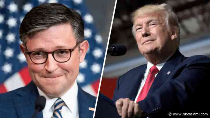 Trump and Speaker Mike Johnson meeting at Mar-a-Lago as House swirls in turmoil