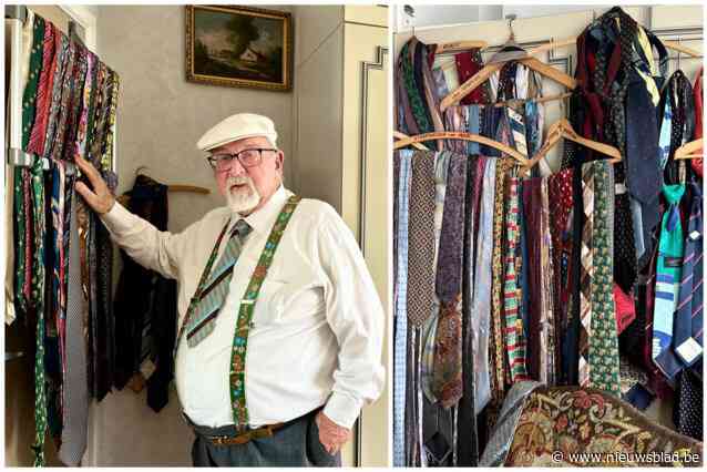 De stropdas is weer helemaal terug en dat ziet Daniel (83) graag gebeuren: “Intussen heb ik er thuis 1.600 liggen”