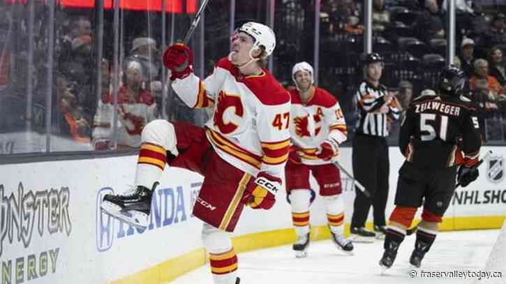 Kuzmenko’s hat trick leads Calgary to 6-3 victory over Anaheim