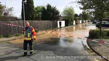 Braunschweig: Hochhaus brennt, Gehweg verschluckt Mann
