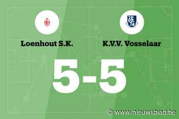 Loenhout B sleept gelijkspel uit de brand in de thuiswedstrijd tegen Vosselaar B